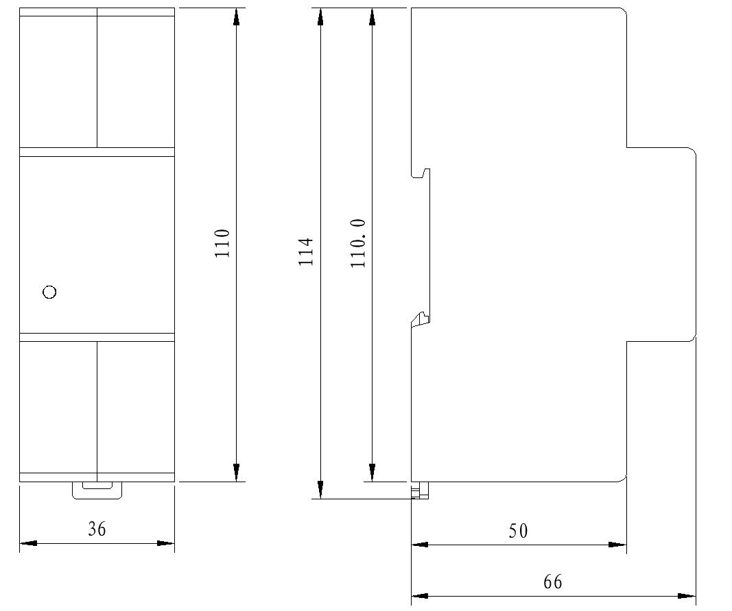 Three Phase Four Wire DIN Rail CT Meter--D30162 Three Phase Four Wire DIN Rail CT Meter--D30162