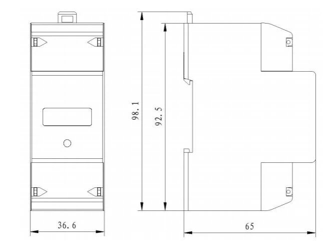 Single Phase Two Wire DIN Rail Meter D1020--GF Single Phase Two Wire DIN Rail Meter D1020--GF