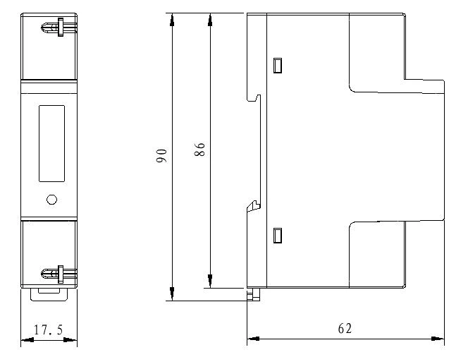 Three Phase DIN Rail Meter Three Phase DIN Rail Meter